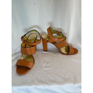 Coach Sandals 7200049/k12 A0101 Camel Leather Size 9